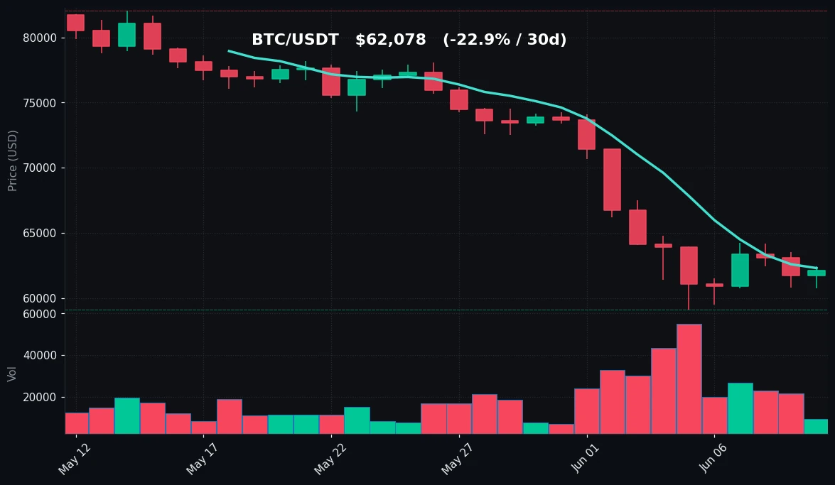 BTC 30-day Candles