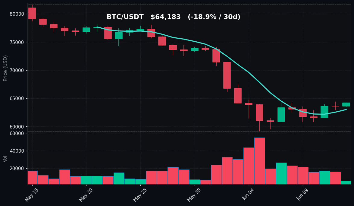 BTC 30-day Candles