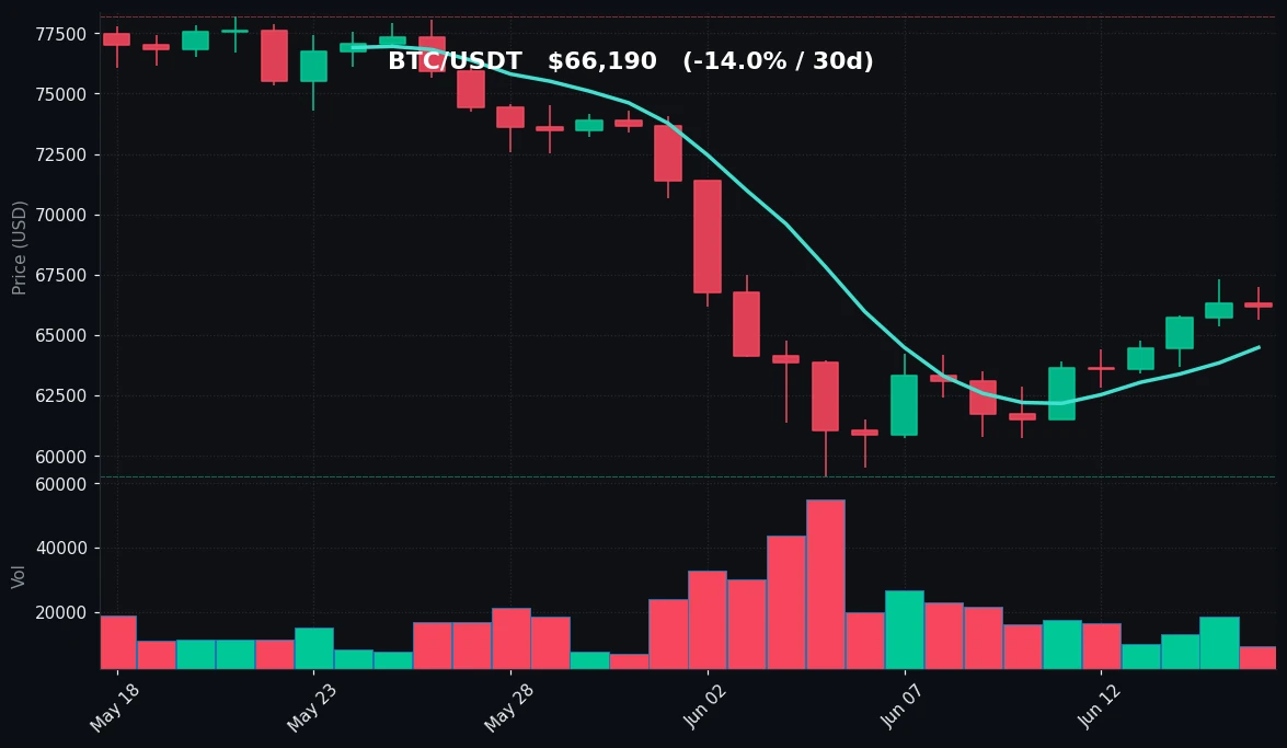 BTC 30-day Candles