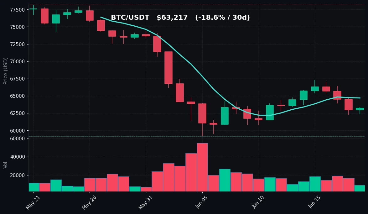 BTC 30-day Candles