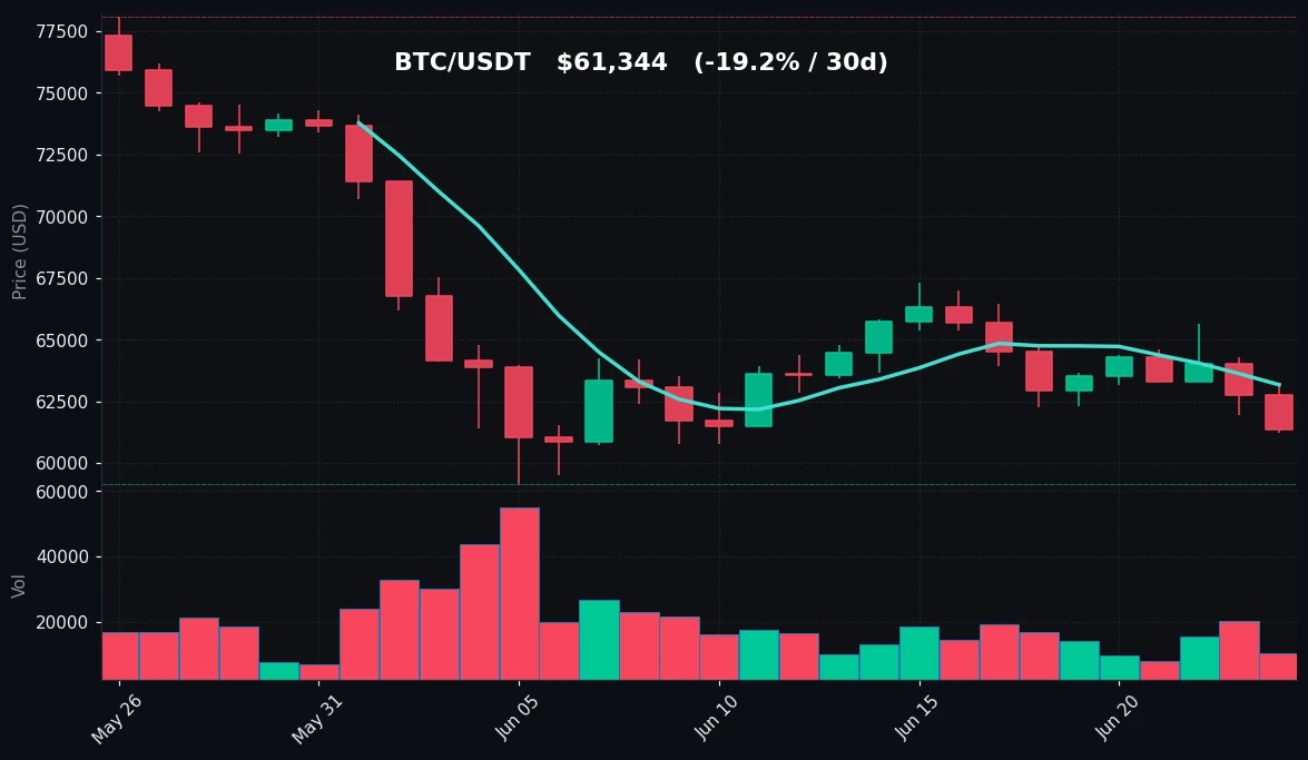 BTC 30-day Candles