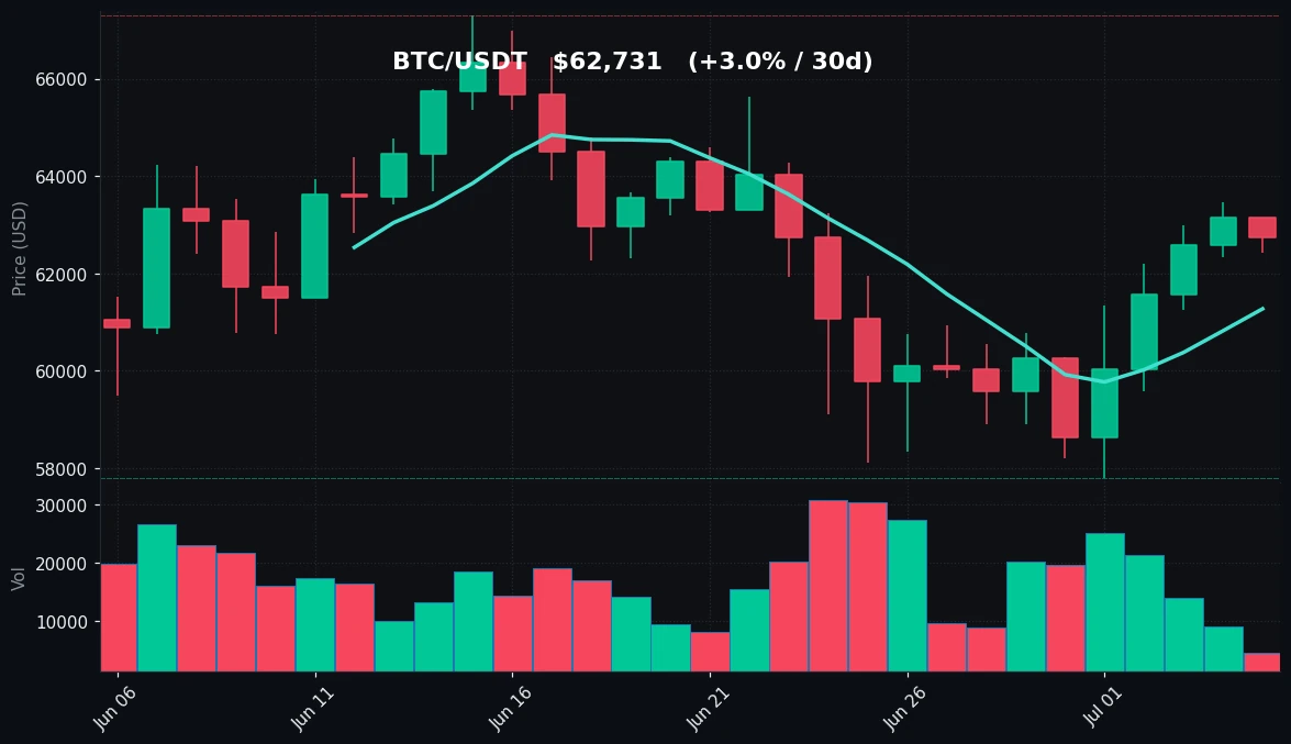 BTC 30-day Candles