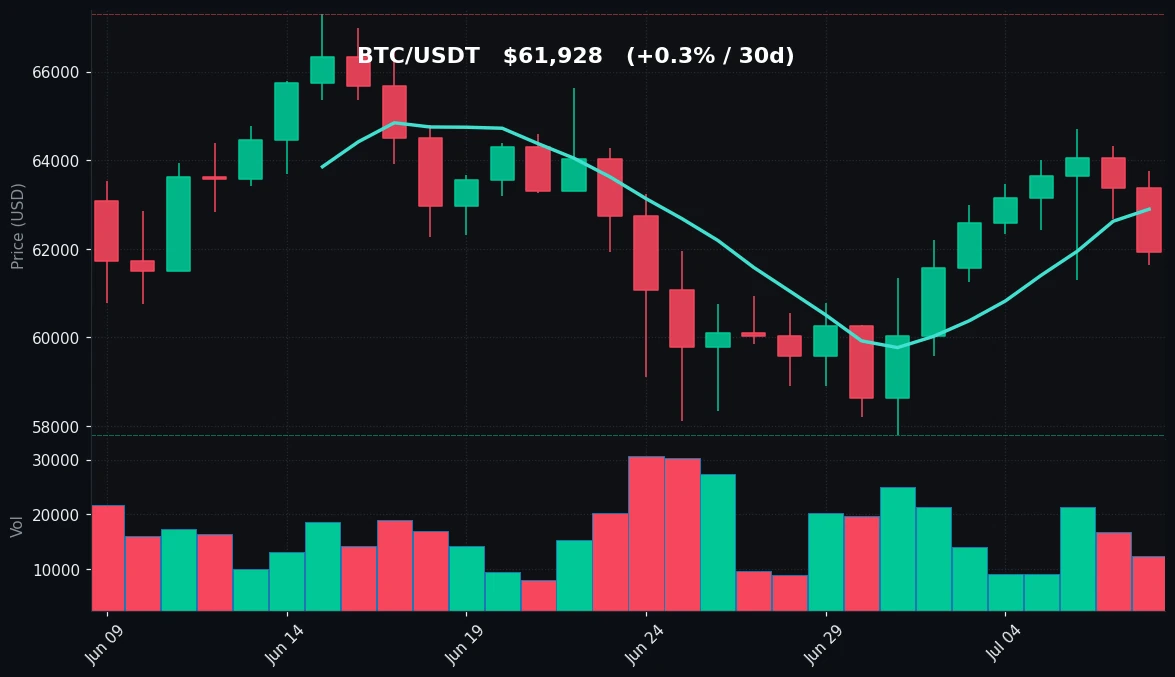 BTC 30-day Candles