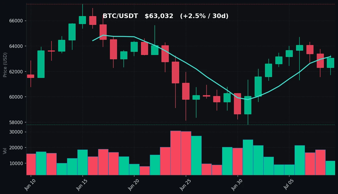 BTC 30-day Candles