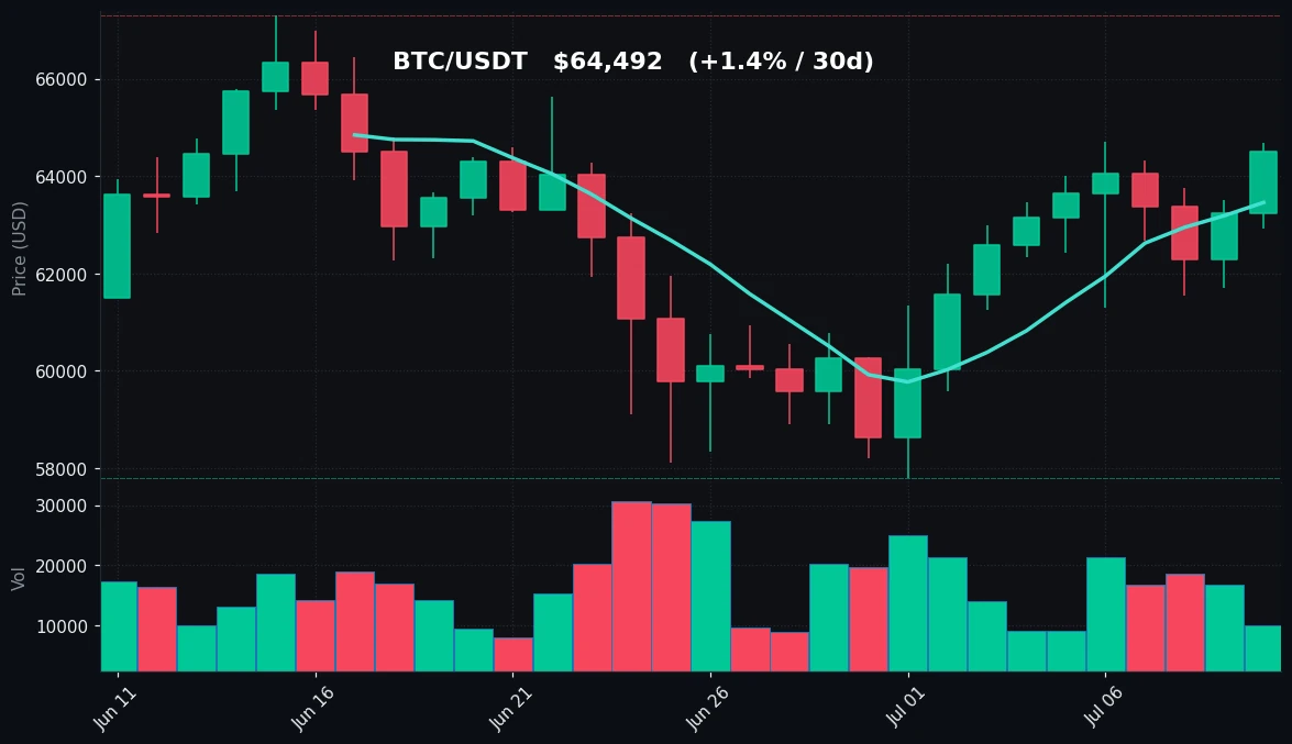 BTC 30-day Candles