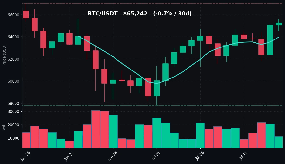 BTC 30-day Candles