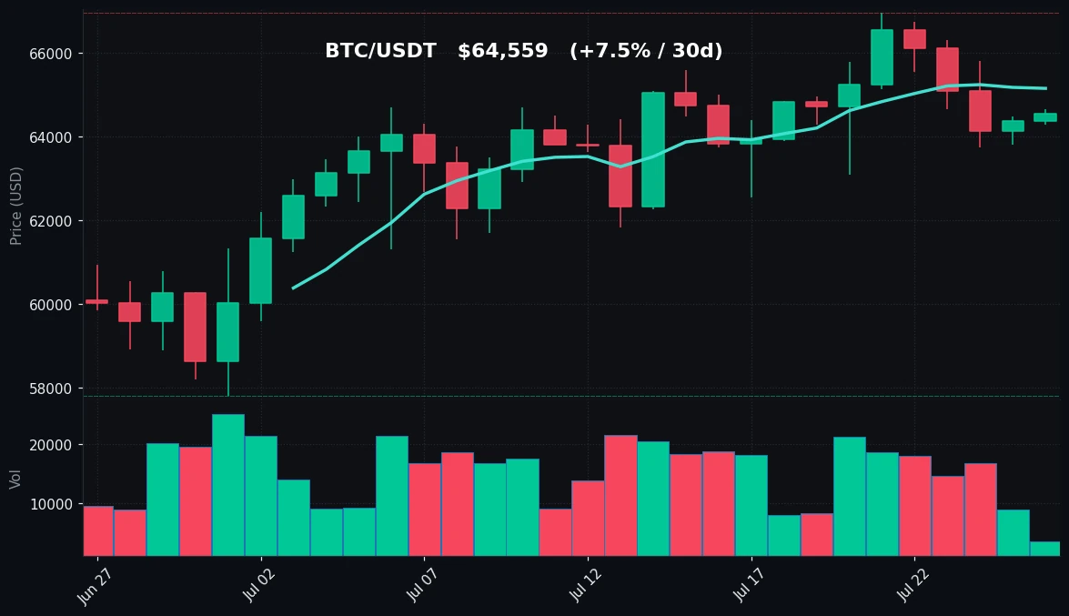 BTC 30-day Candles