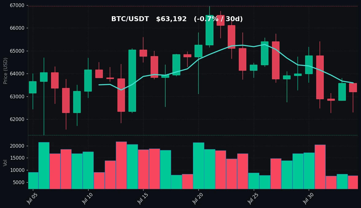 BTC 30-day Candles